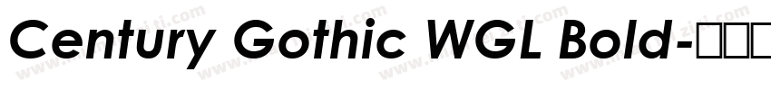 Century Gothic WGL Bold字体转换
